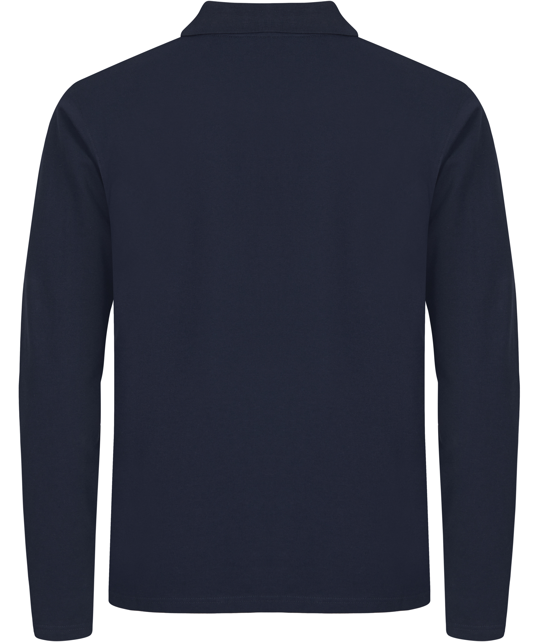 Clique Premium long-sleeved polo shirt, Dark Marine Blue, large image number 2