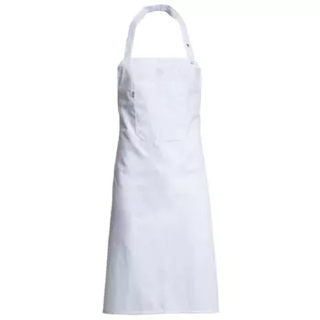Nybo Workwear All-over bib apron with pocket, White
