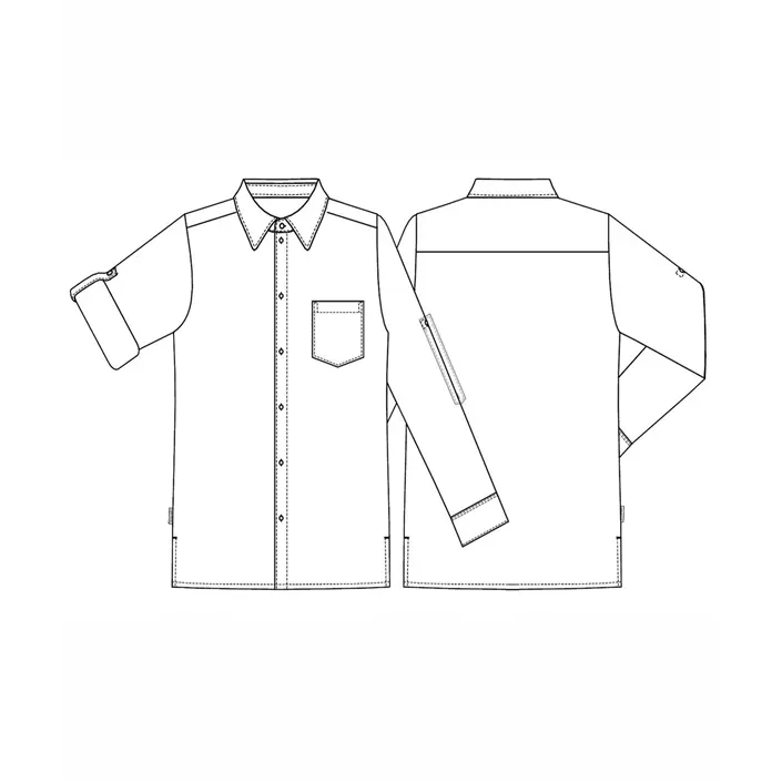 Kentaur långärmad skjorta, Svart, large image number 1