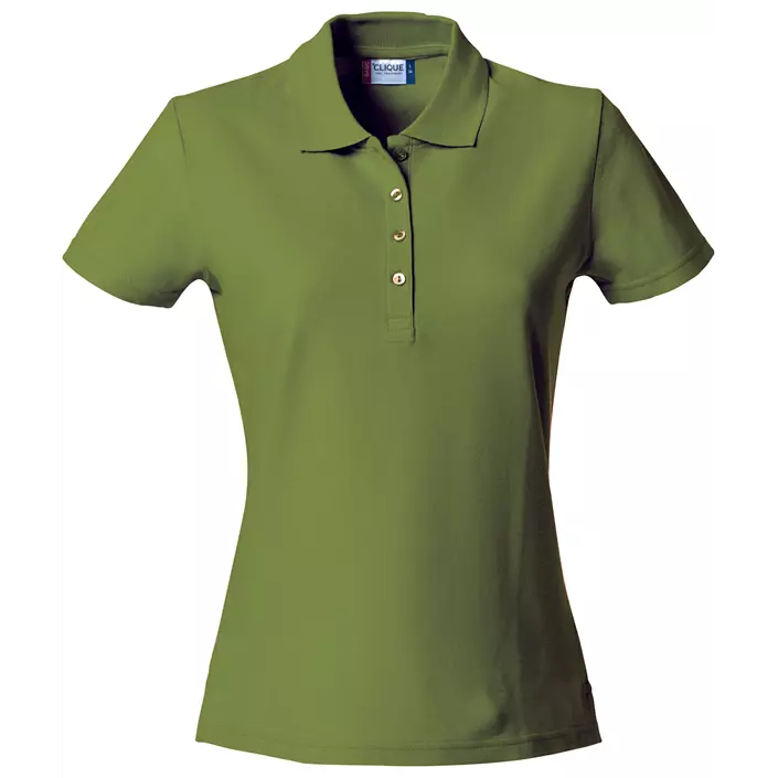 Clique Basic dame polo t-shirt, Army Green, large image number 0
