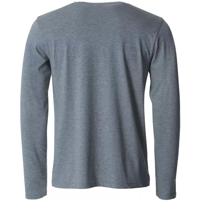 Clique Basic-T långärmad T-shirt, Grey melange, large image number 1