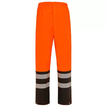 Elka PU Heavy rain trousers, Hi-Vis Orange/Black