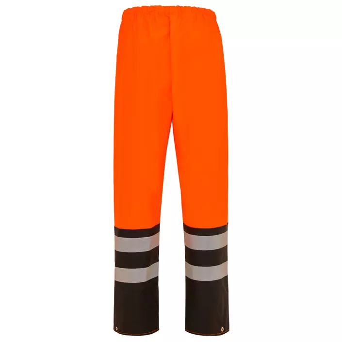 Elka PU Heavy rain trousers, Hi-Vis Orange/Black, large image number 1