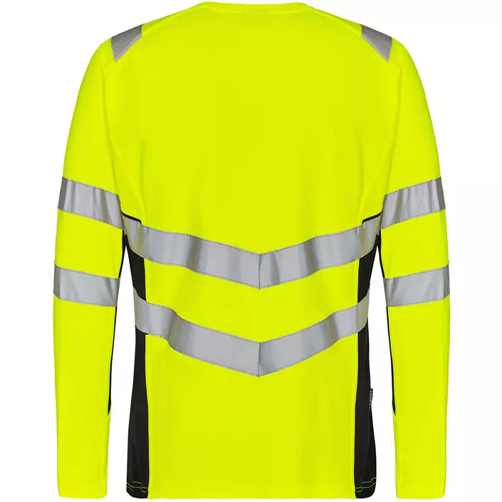Engel Safety langærmet T-shirt, Hi-vis Gul/Sort, large image number 1