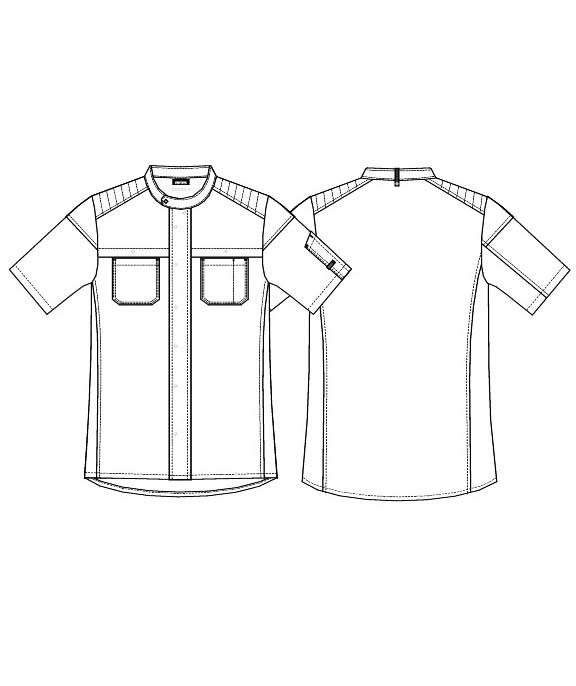 Kentaur Biker short-sleeved chefs-/server jacket, Black, large image number 3