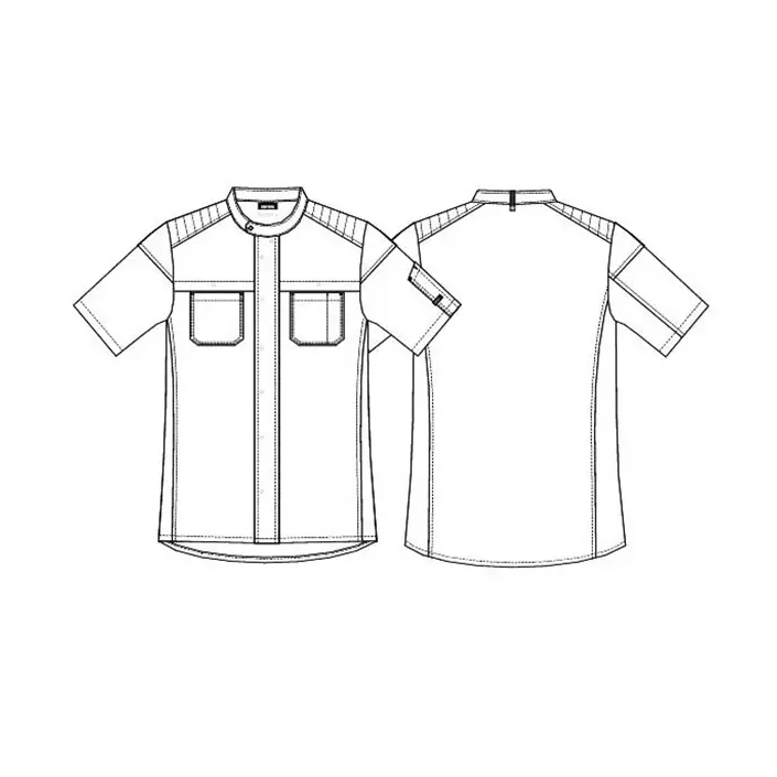 Kentaur Biker short-sleeved chefs-/server jacket, Black, large image number 3