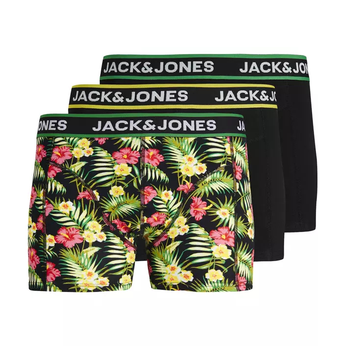Jack & Jones JACPINK Flowers 3er-Pack Boxershorts, Black, large image number 0
