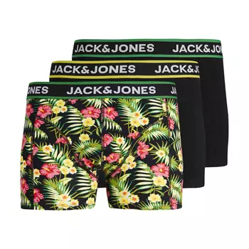 Jack & Jones JACPINK Flowers 3-pack boxershorts, Black