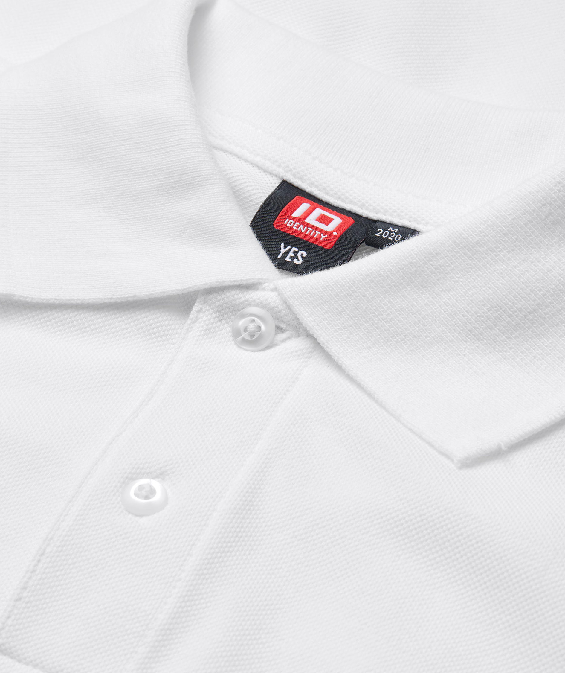 ID Yes Polo T-skjorte, Hvit, large image number 4