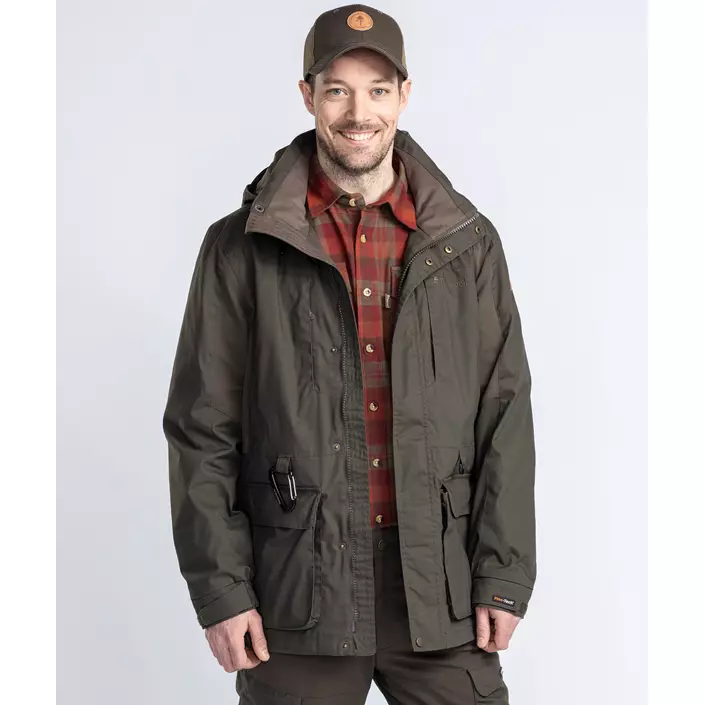 Pinewood Dog Sports Trainer Extreme jakke, Moss green, large image number 1