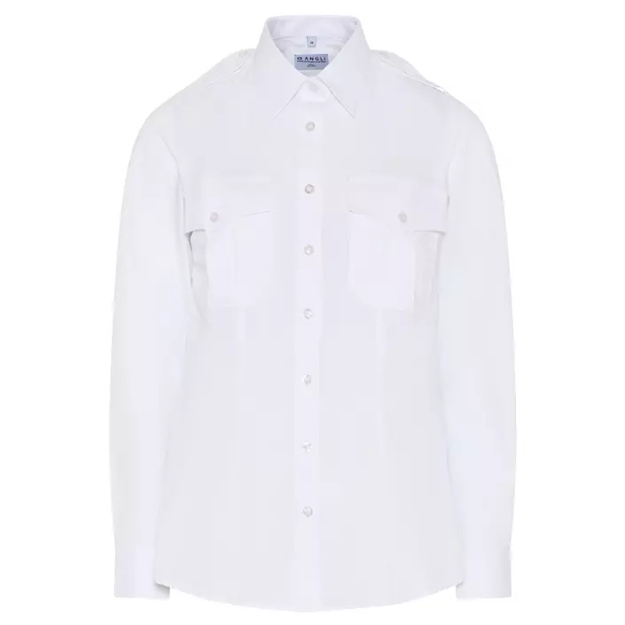 Angli Slim fit Damen Pilotenhemd, Weiß, large image number 0