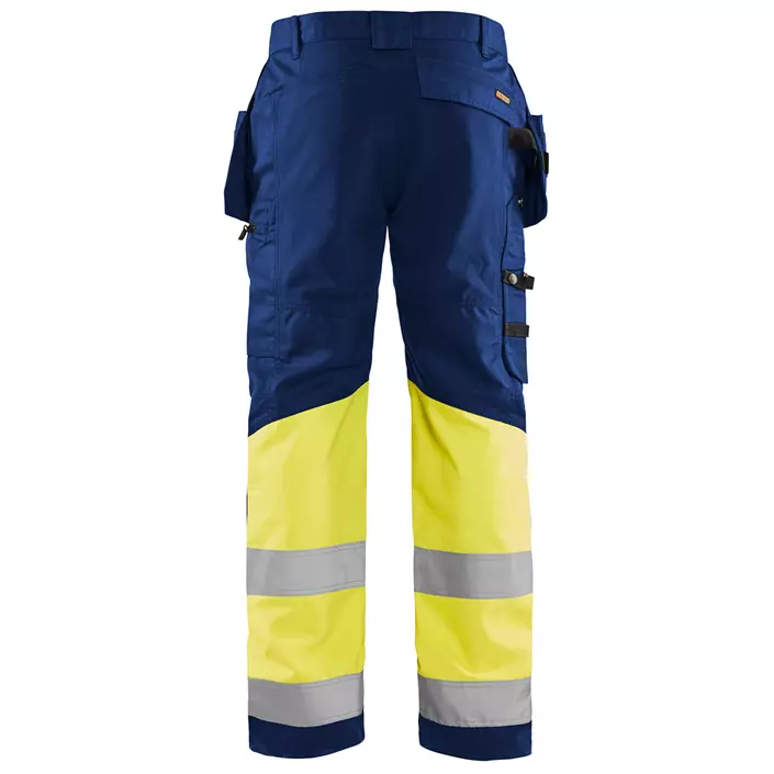 Blåkläder craftsman trousers, Marine/Hi-Vis yellow, large image number 1