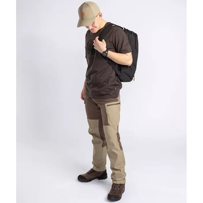 Pinewood Finnveden Trail Hybrid bukser, Earth Brown/Light Khaki, large image number 12