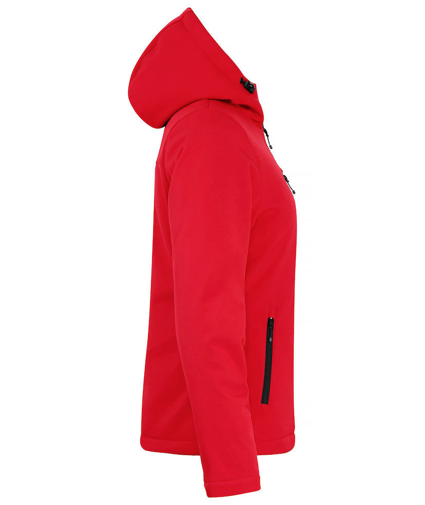 Clique lined women's softshell jacket, Red, large image number 2