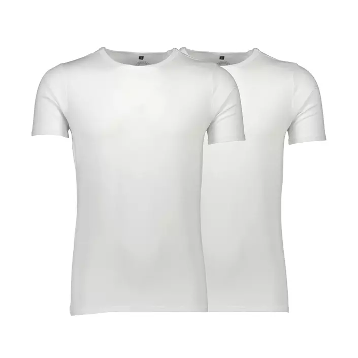 Lindbergh Basic 2-pack T-shirt, Vit, large image number 0
