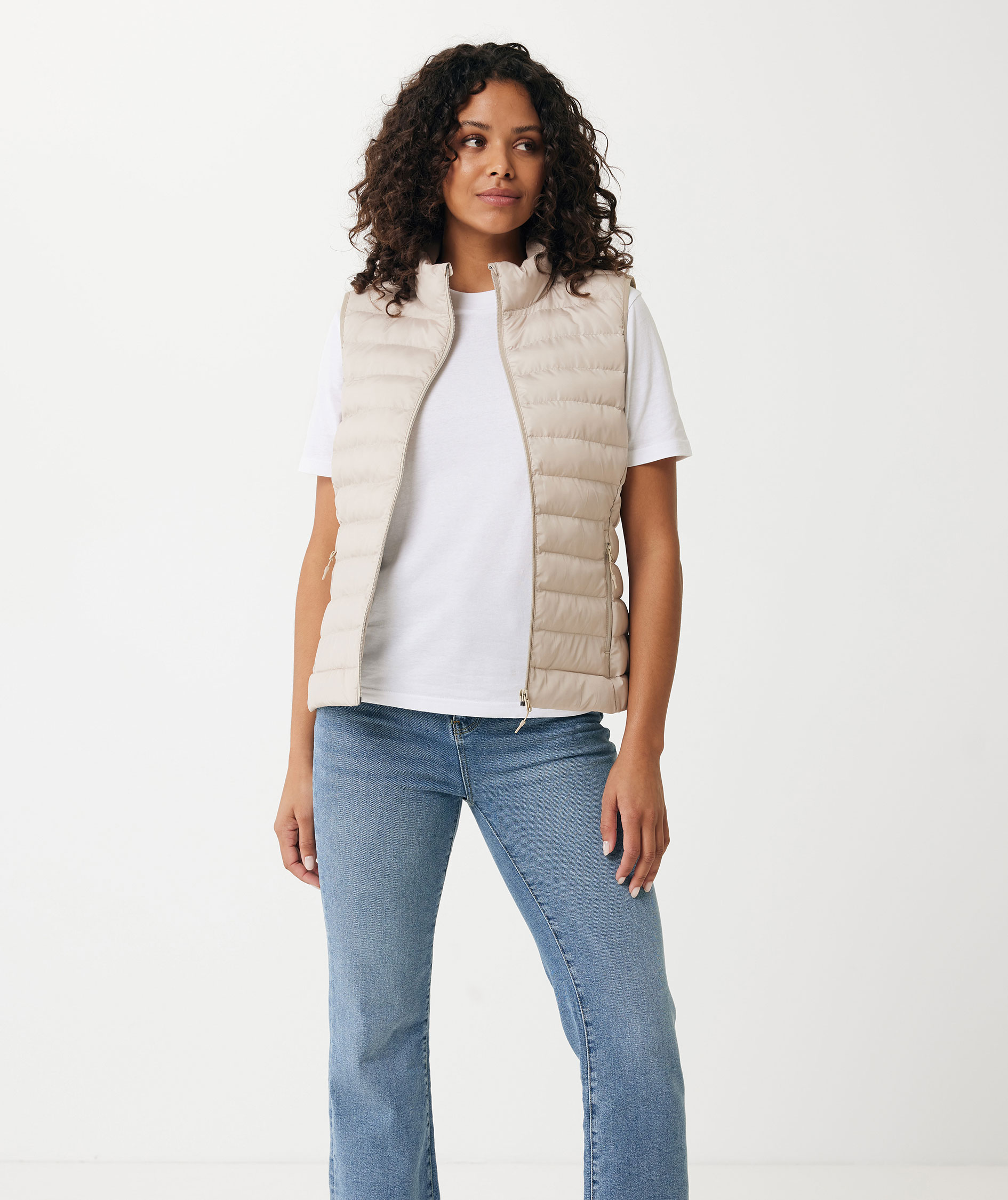 Iqoniq Meru women's vest, Beige