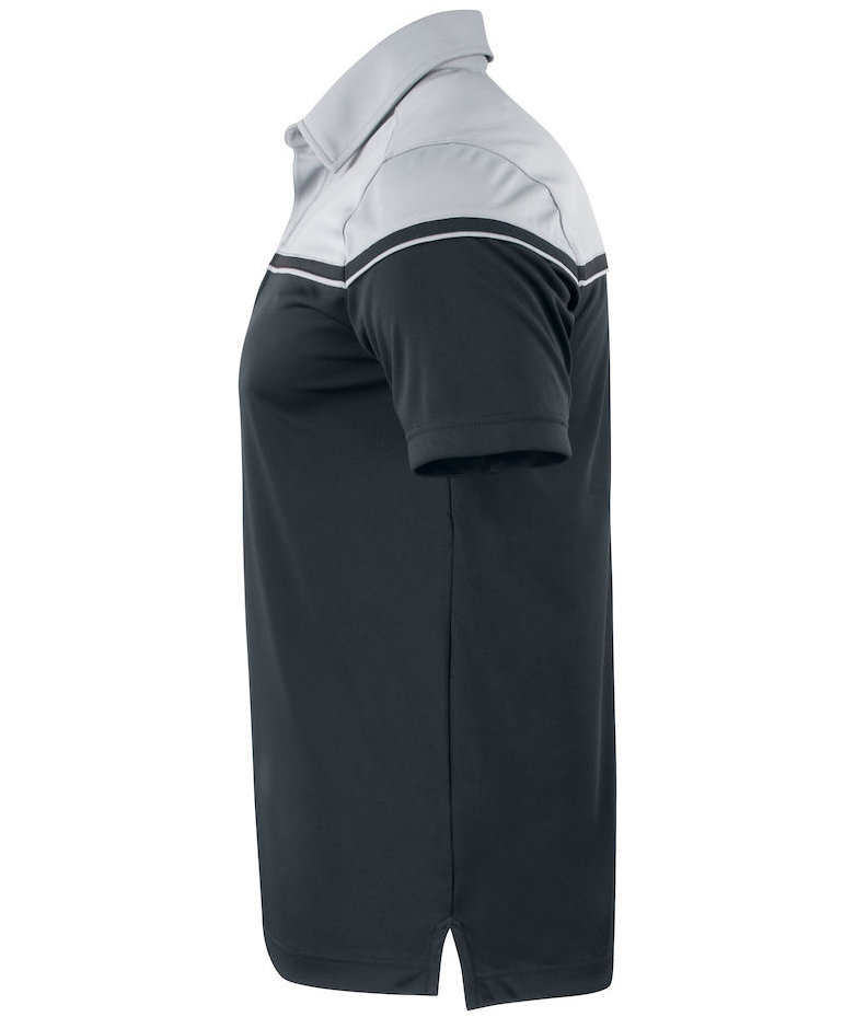 Cutter & Buck Seabeck polo T-shirt, Sort/Lys Gr&aring;, large image number 3