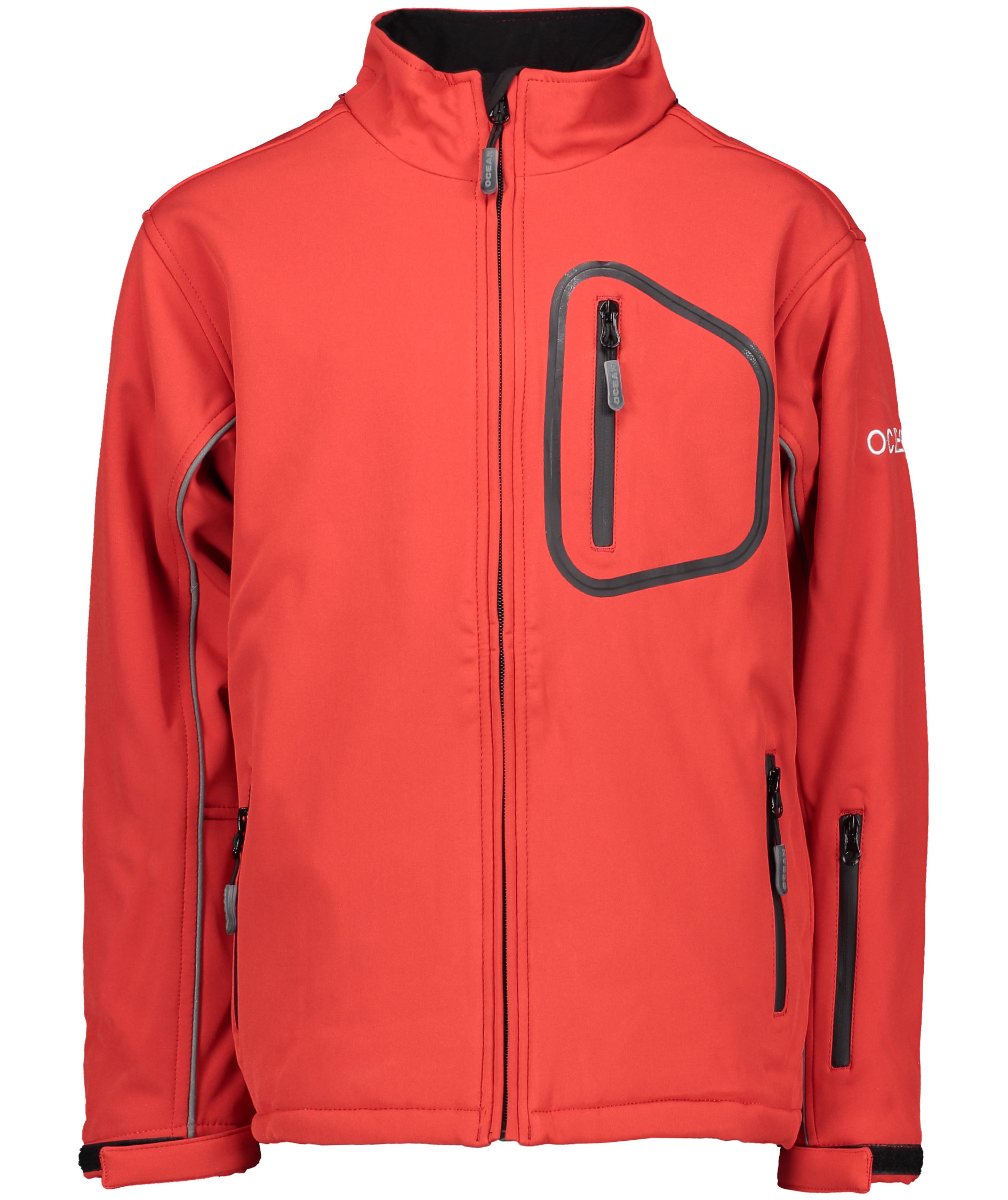 Ocean softshelljakke for barn, R&oslash;d