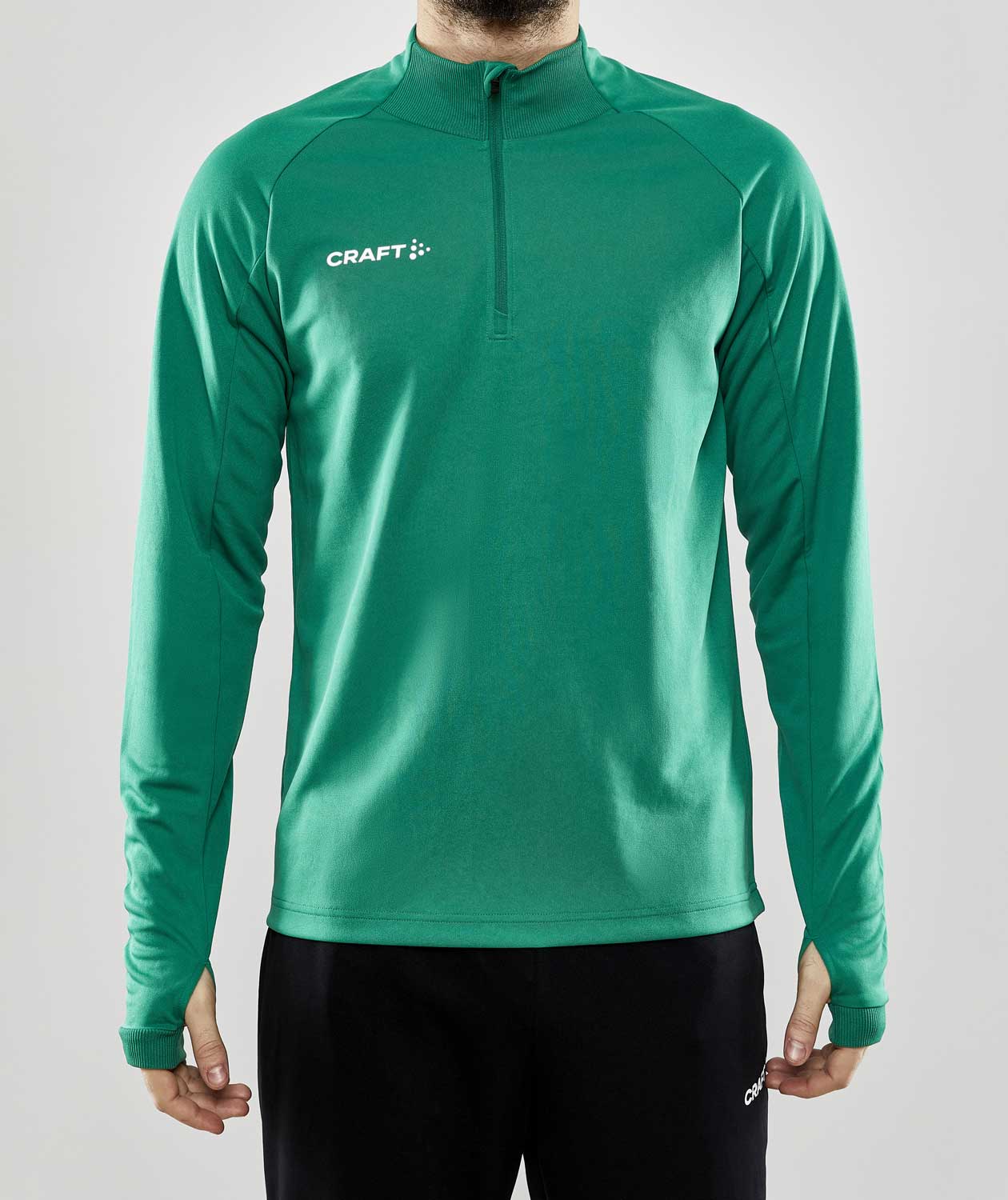 Craft Evolve Halfzip sweatshirt, Team green
