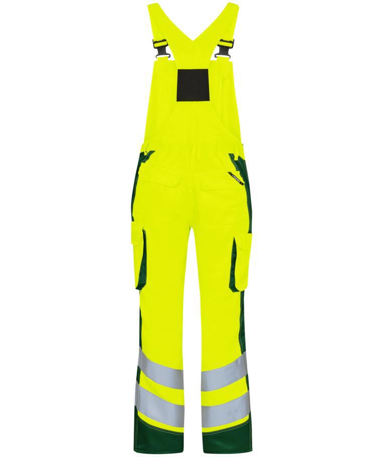 Engel Safety Light women's bib and brace, Hi-vis yellow/Green, large image number 2