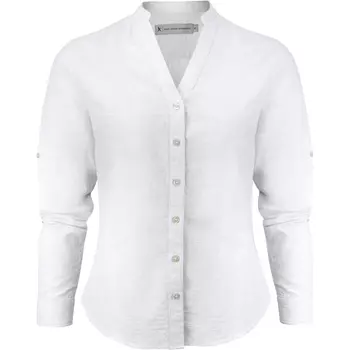 James Harvest Townsend women's linen shirt, White
