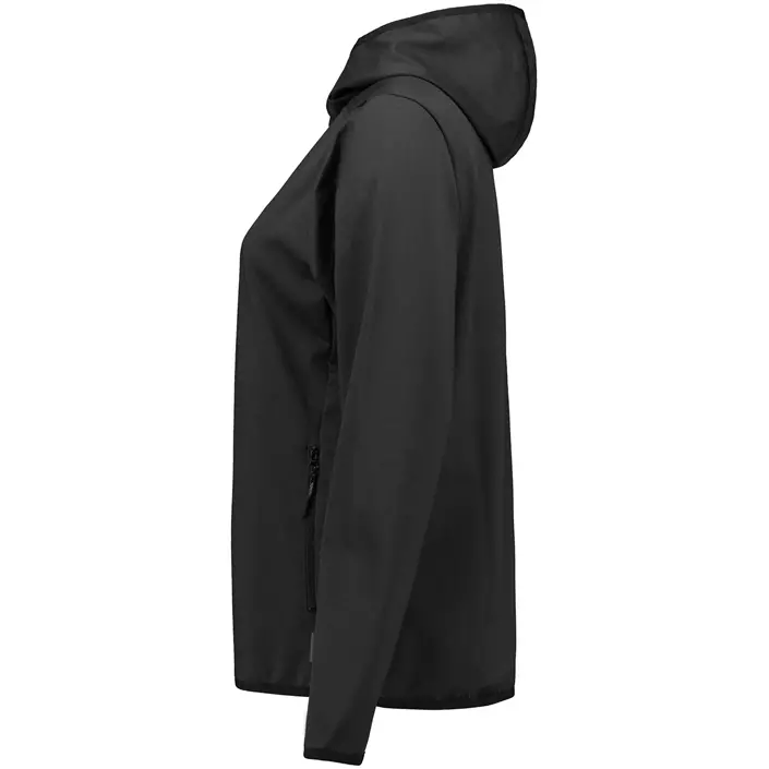 Westborn hoodie med dragkedja dam, Black, large image number 3
