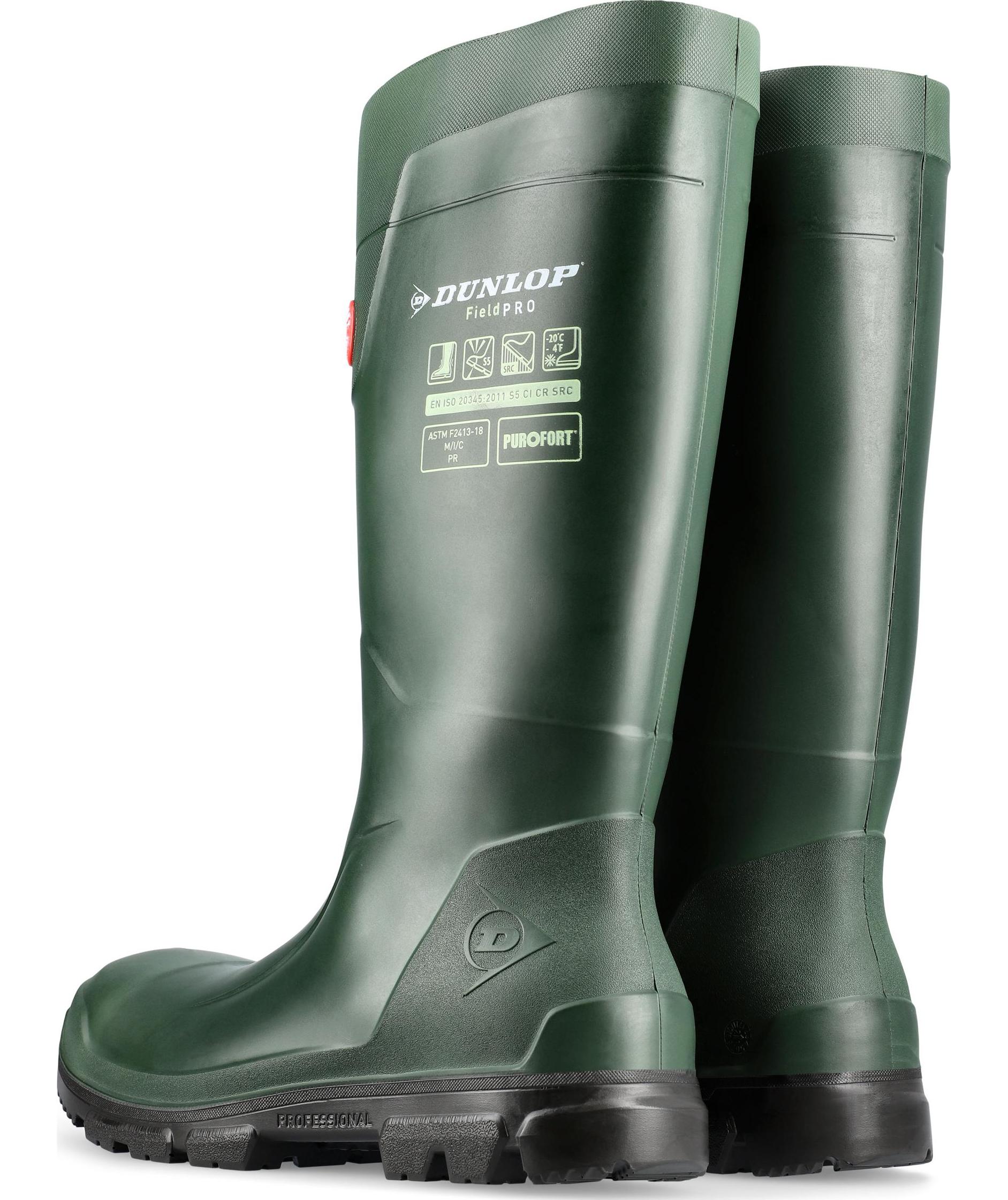 2.sortering Dunlop Purofort FieldPro Sicherheitsgummistiefel S5, Gr&uuml;n, large image number 5