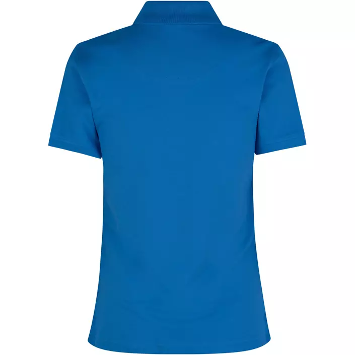 ID Pique Polo T-skjorte dame med stretch, Azure, large image number 1