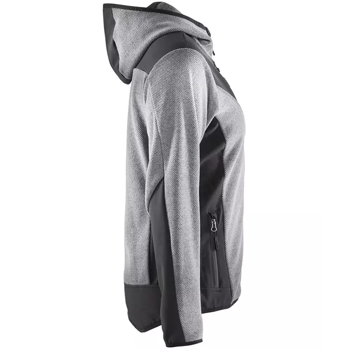 Blåkläder women's knitted jacket, Grey mottled/black, large image number 2