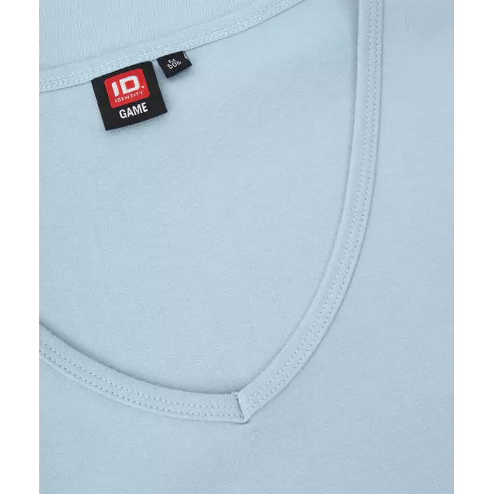 ID Interlock dame T-shirt, Lyseblå, large image number 3
