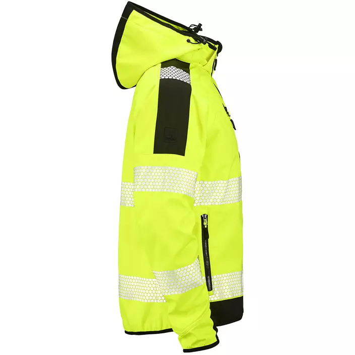 L.Brador Aereo softshelljacka 2033P, Varsel Gul/Svart, large image number 2