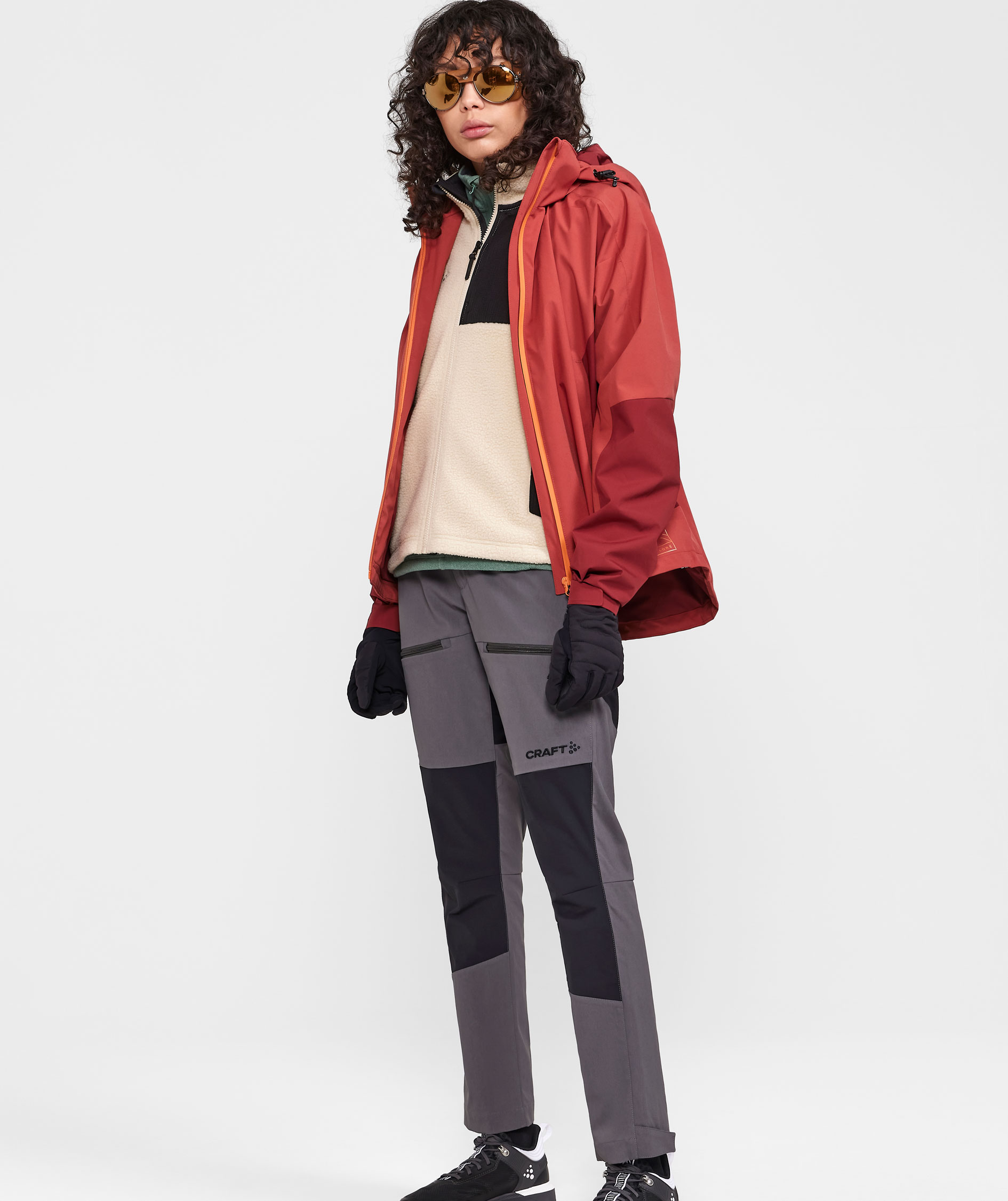 Craft Core Explore women's shell jacket, Rust, Rust, large image number 3