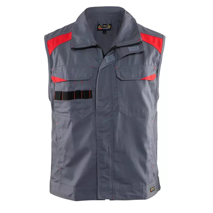 Blåkläder work waistcoat, Grey/Red, large image number 0