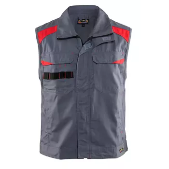 Blåkläder work vest, Grey/Red