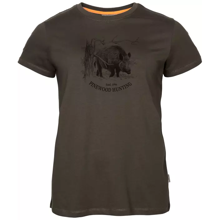 Pinewood Wild Boar dame T-shirt, Suede Brown, large image number 0