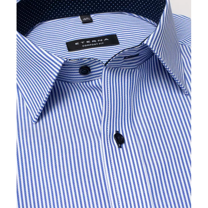 Eterna Comfort fit skjorte Twill, Blå, large image number 3