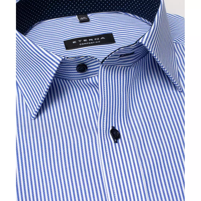 Eterna Comfort fit skjorta Twill, Blå, large image number 3
