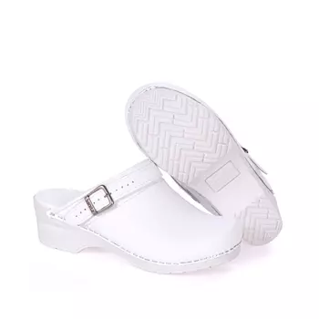 Sanita San Flex women's clogs with heel strap, White