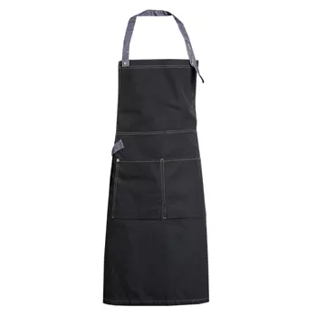 Nybo Workwear New Nordic bib apron with pockets, Black/Blue