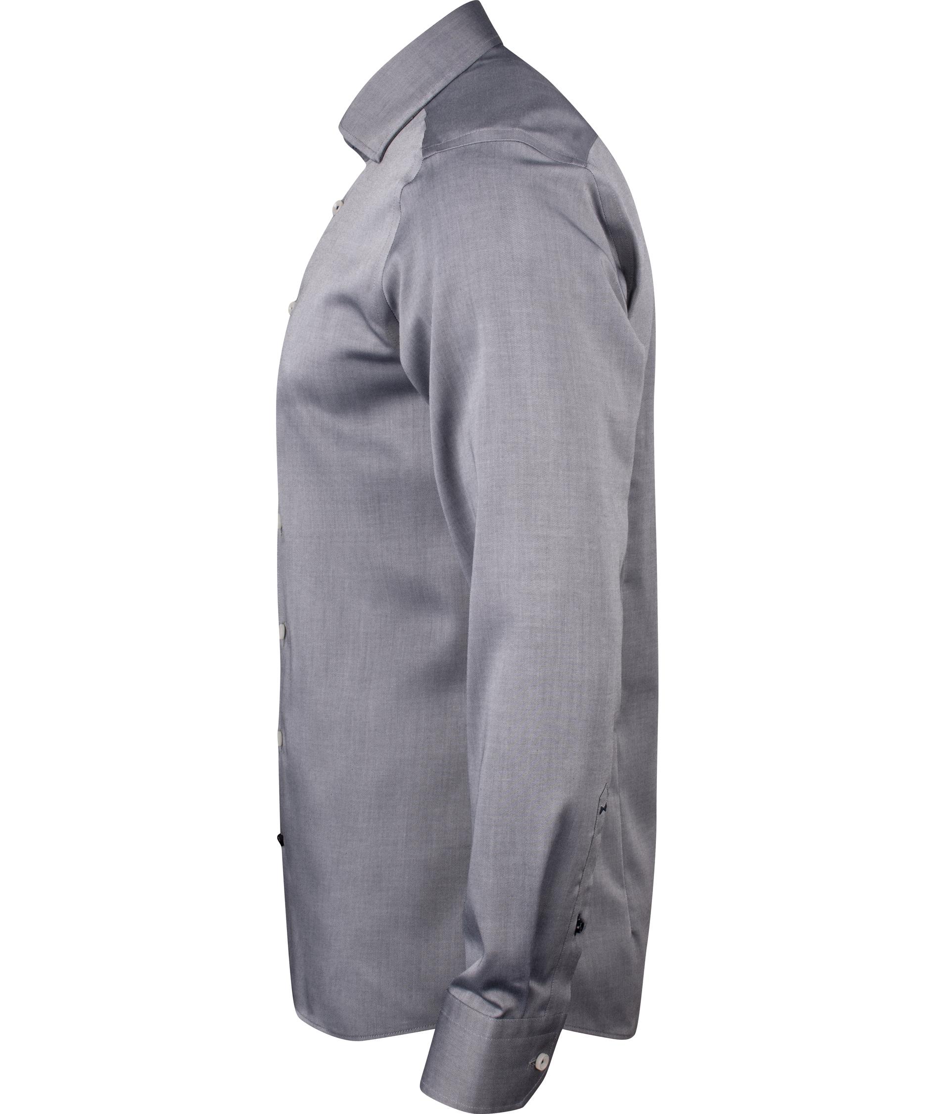 J. Harvest & Frost Twill Red Bow 122 slim fit shirt, Grey, large image number 4