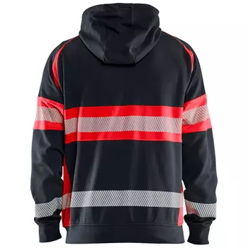 Blåkläder hoodie, Svart/Varselröd
