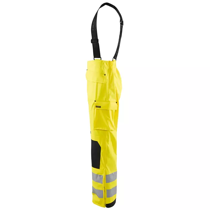 Blåkläder rain trousers, Hi-Vis Yellow, large image number 2