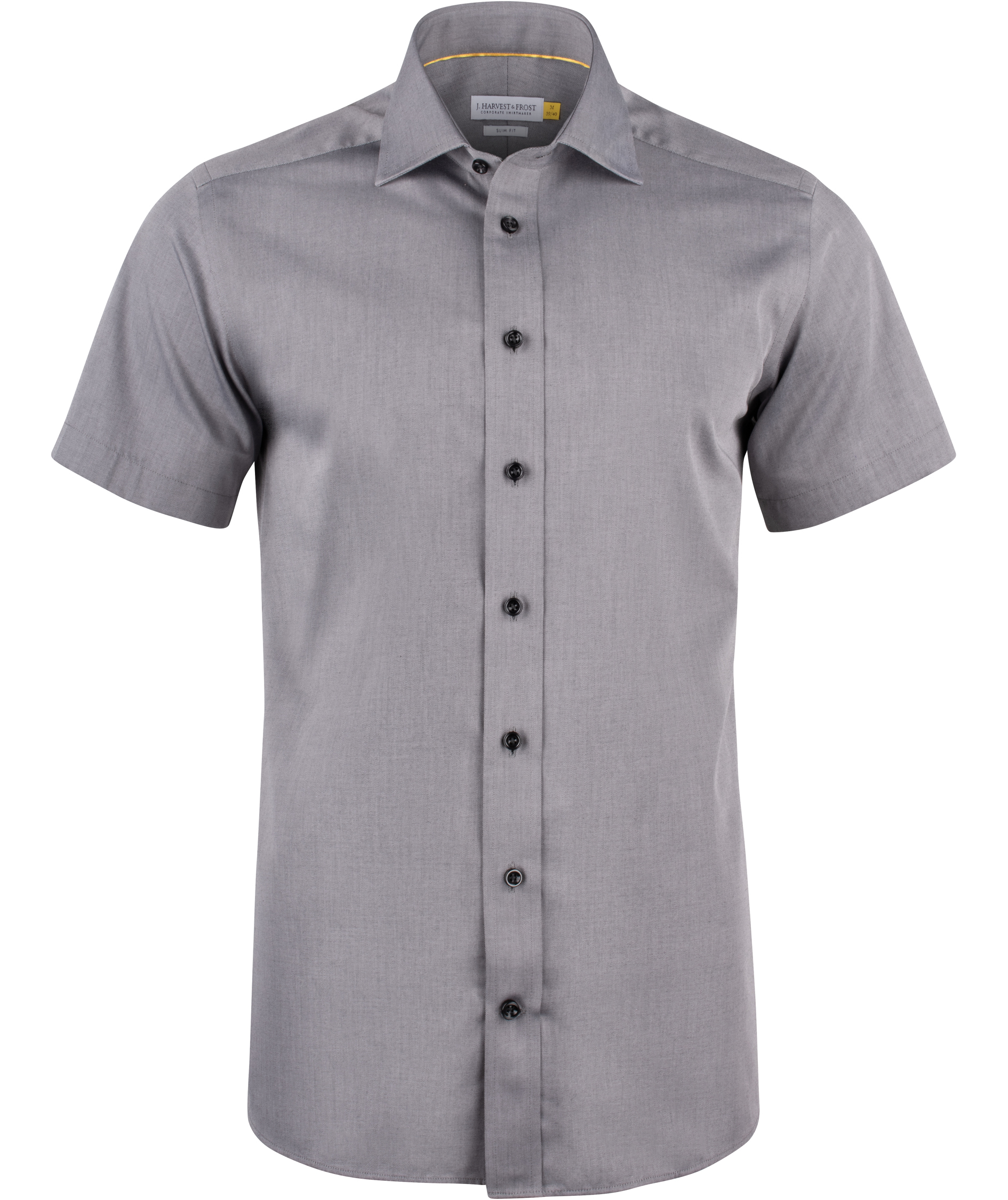 J. Harvest & Frost Twill Yellow Bow 50 Regular fit shortsleeved shirt, Grey