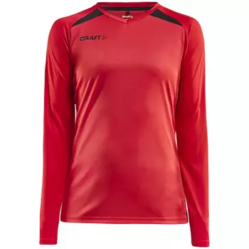 Craft Pro Control Impact long-sleeved women's T-shirt, Red/Black