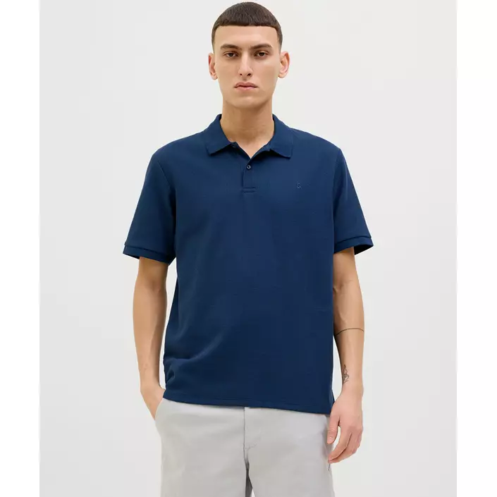 Jack & Jones JJEAUSTIN Polo T-shirt, Navy Blazer, large image number 4