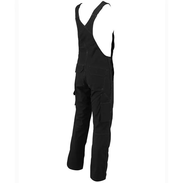 Mascot Industry Newark work bib and brace trousers, Black, large image number 2