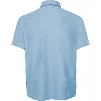 Pitch Stone polo T-skjorte, Light blue melange