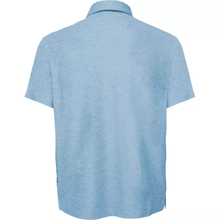 Pitch Stone polo T-shirt, Light blue melange, large image number 1