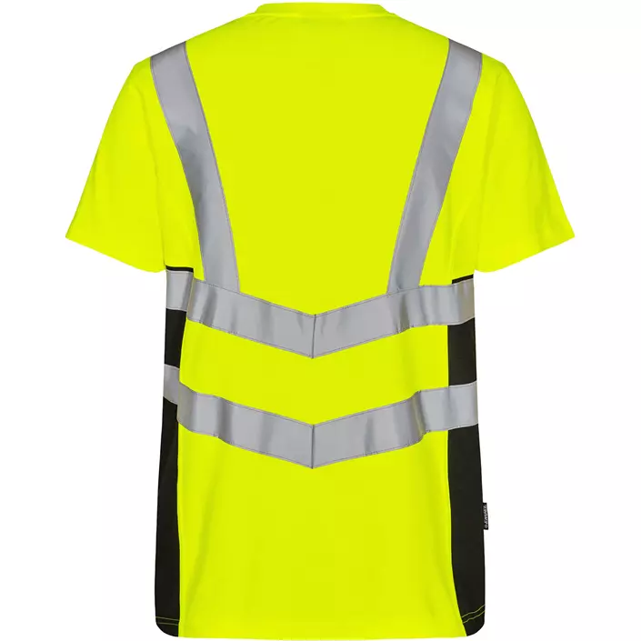 Engel Safety T-shirt, Hi-vis Gul/Sort, large image number 1