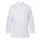 Karlowsky Agathe dame kokkejakke uden knapper, Hvid, Hvid, swatch